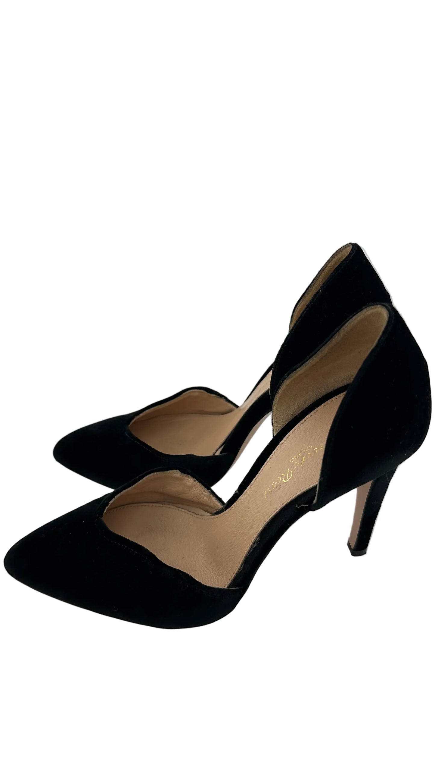 Gianvito Rossi - Black Velvet Heel - 37