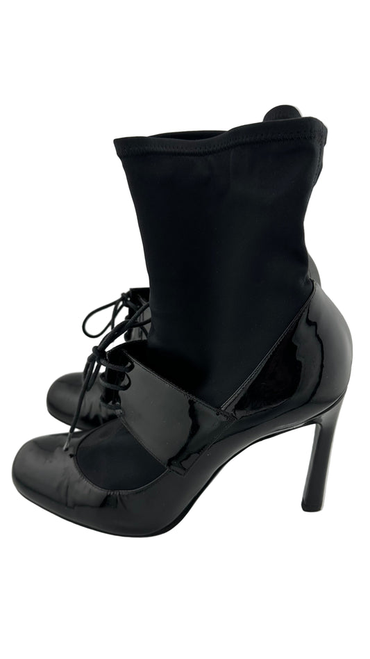 Emporio Armani - Black Patent Sock Heel - 37