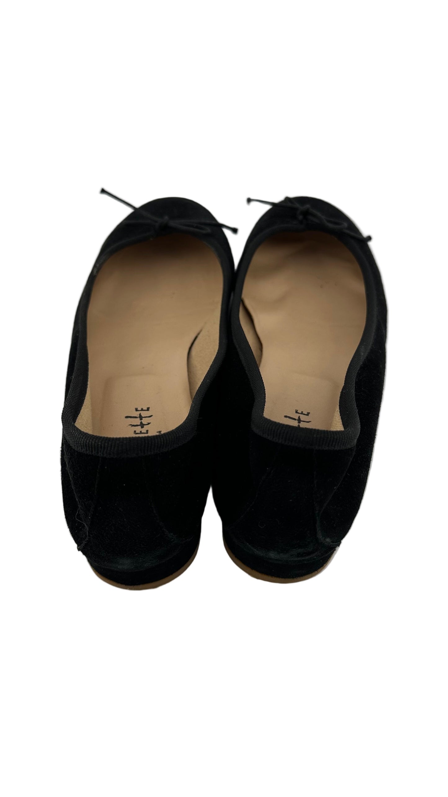 Ballerette Roma - Black Suede Flats - 39