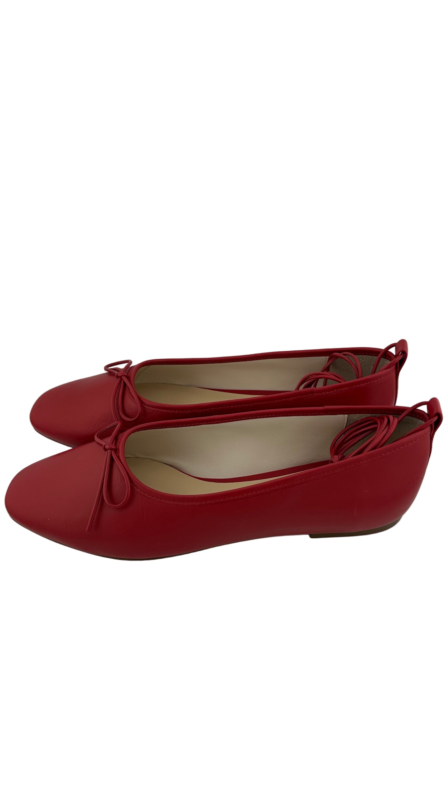 Maeve - Red Leather Flats - 7