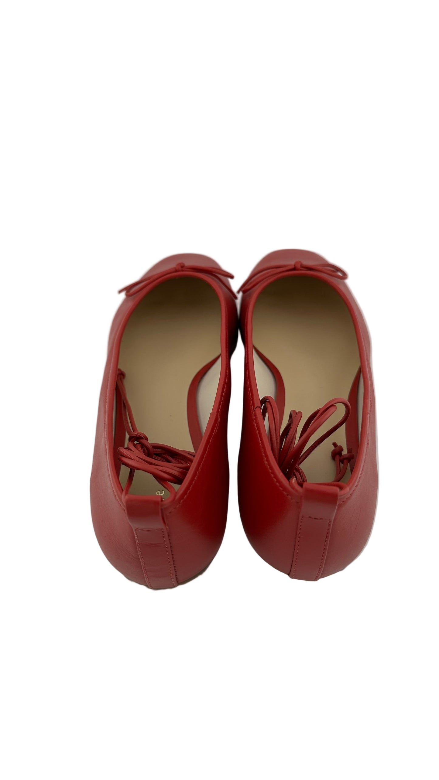 Maeve - Red Leather Flats - 7