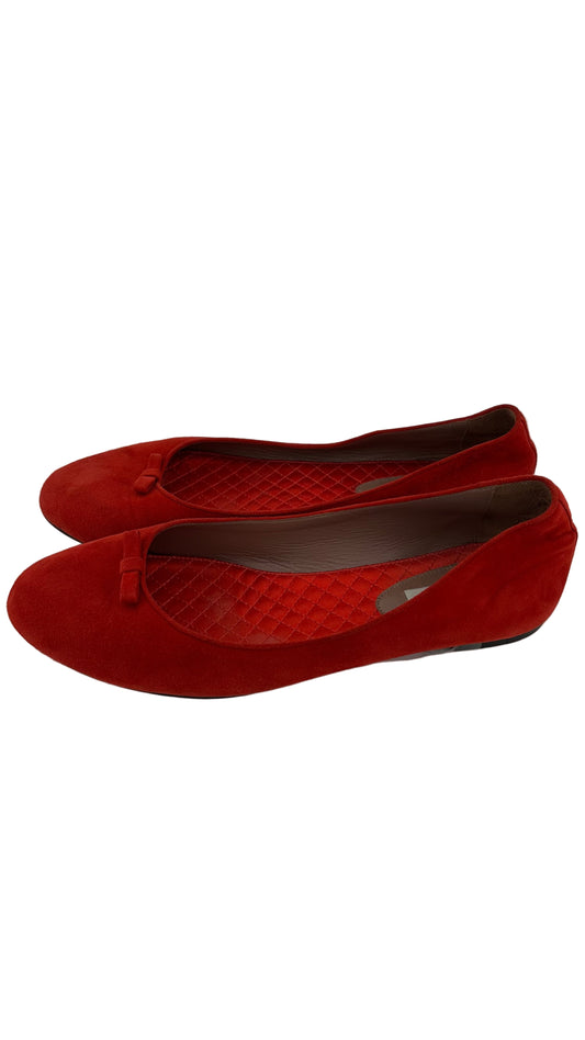 Tabitha Simmons - Red Suede Flats - 40