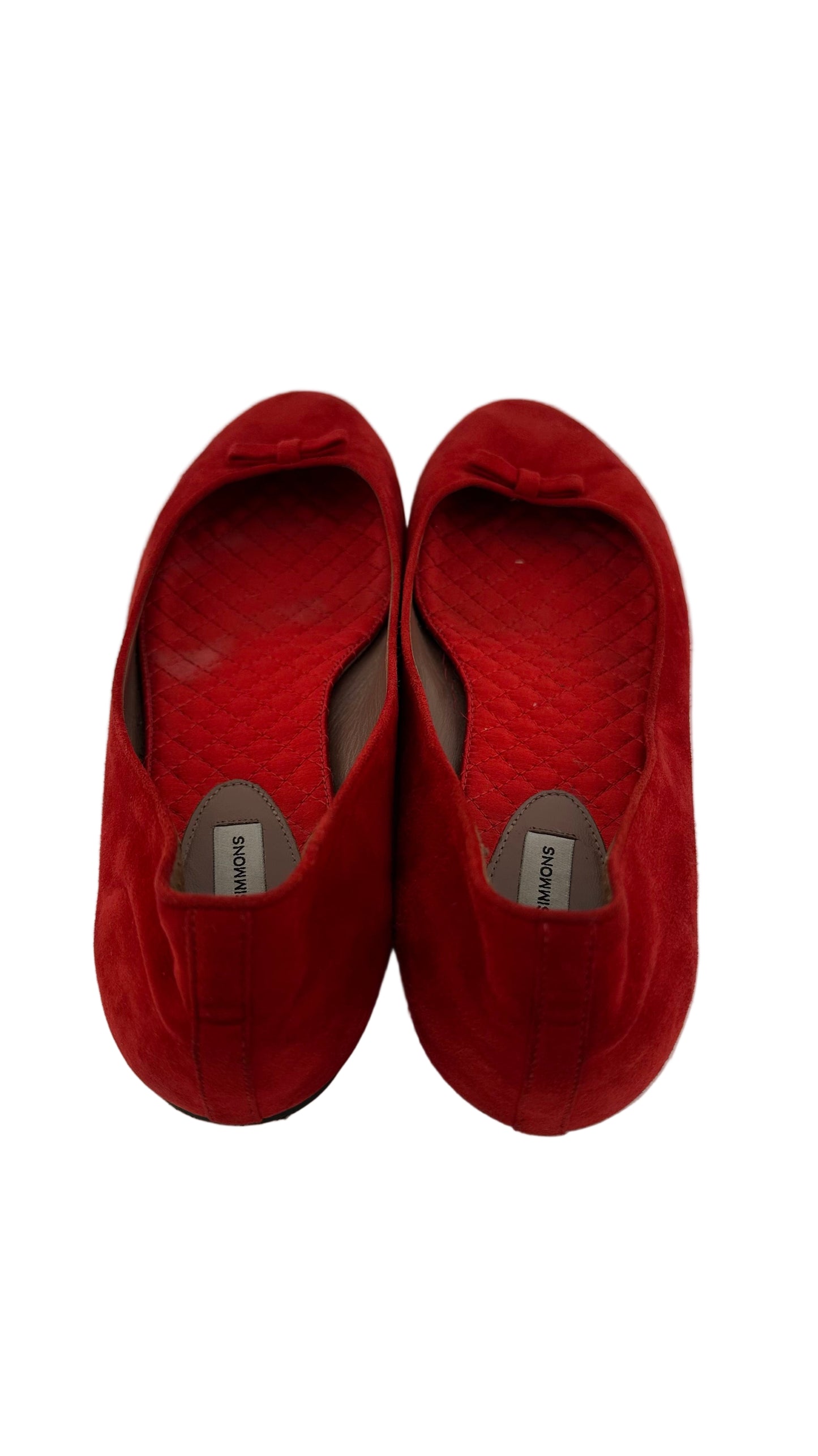 Tabitha Simmons - Red Suede Flats - 40