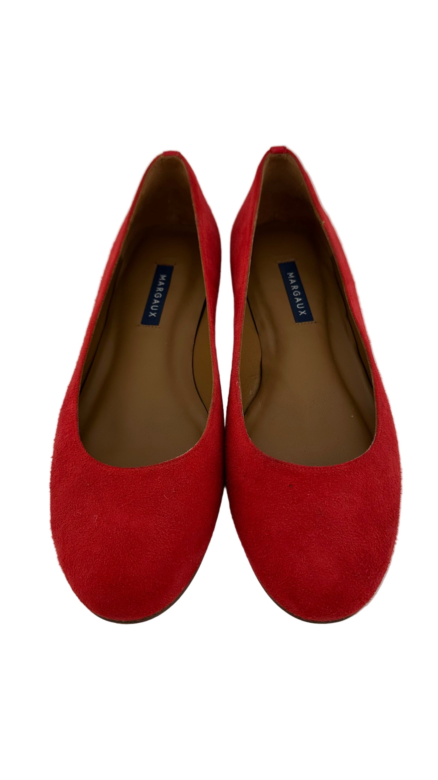 Margaux - Red Suede Flats - 39
