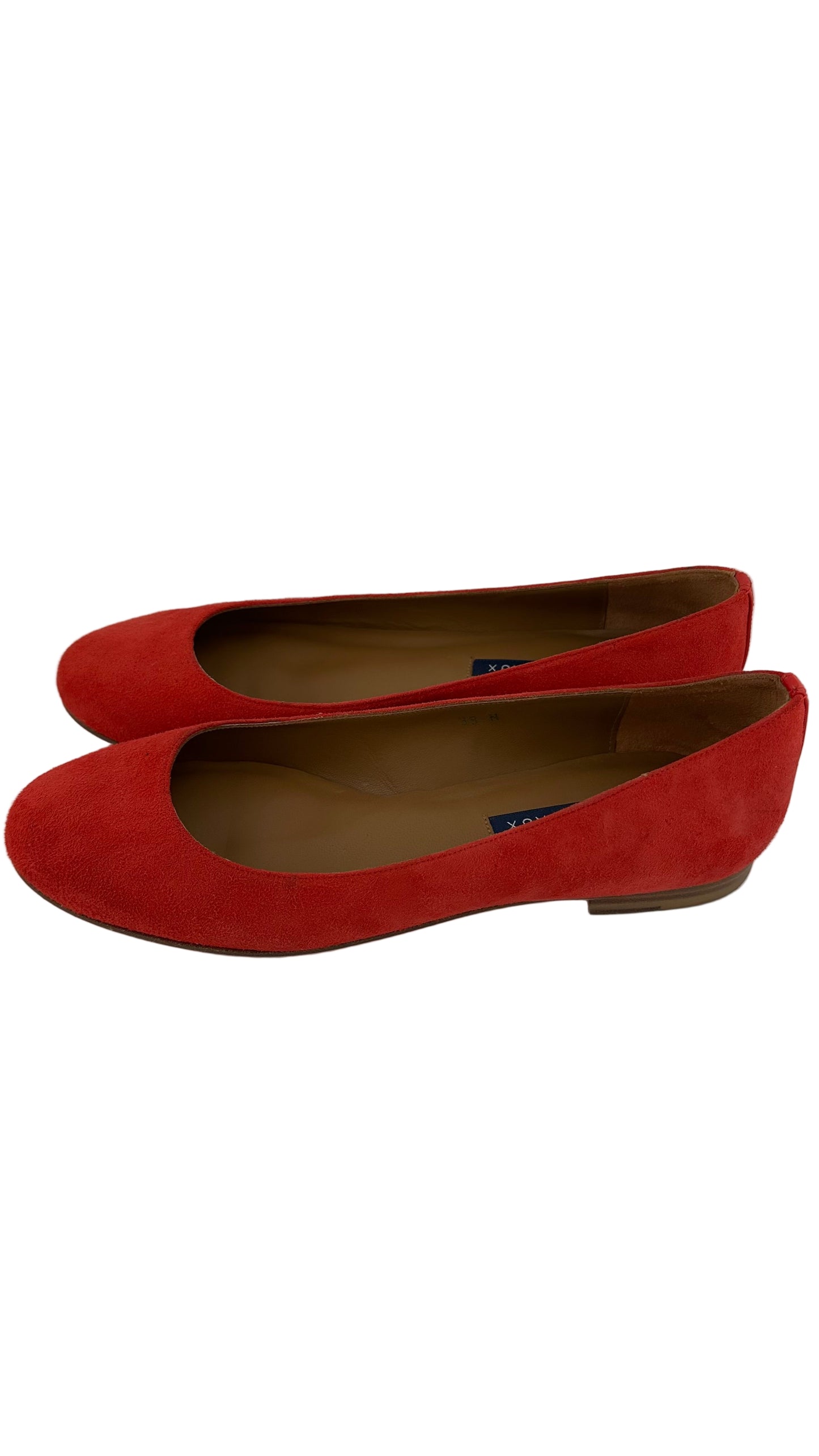 Margaux - Red Suede Flats - 39