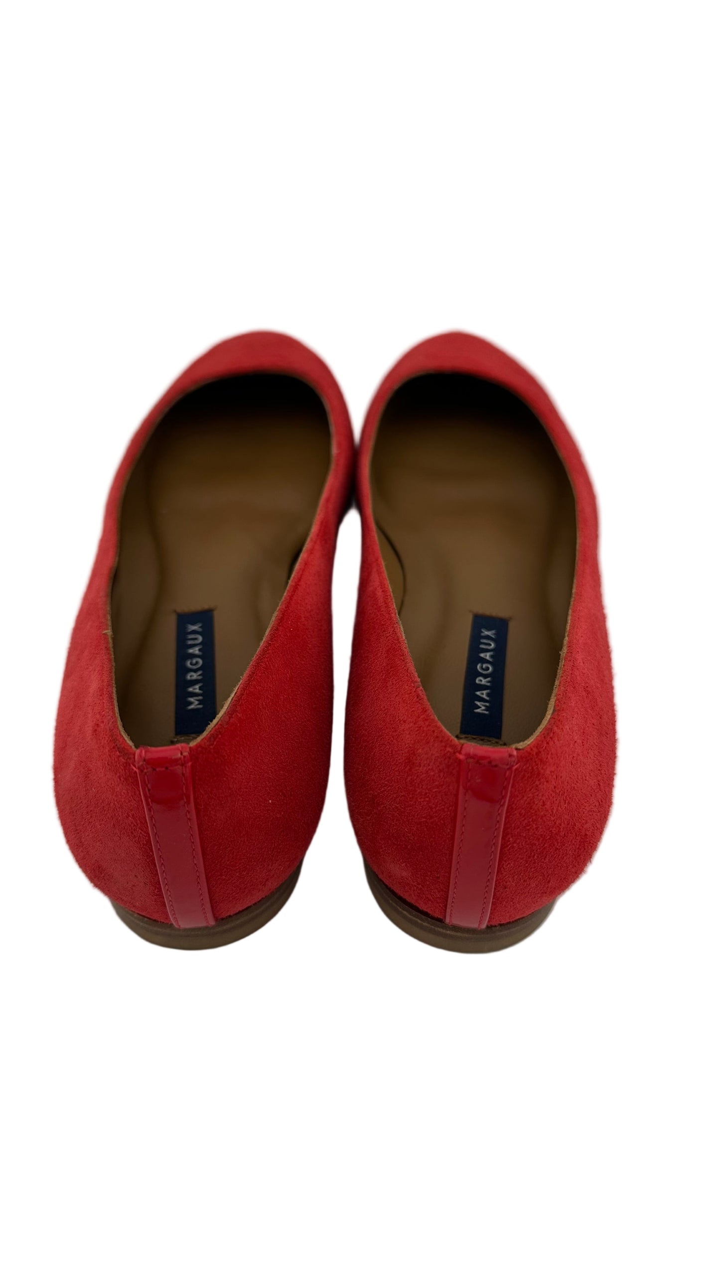 Margaux - Red Suede Flats - 39