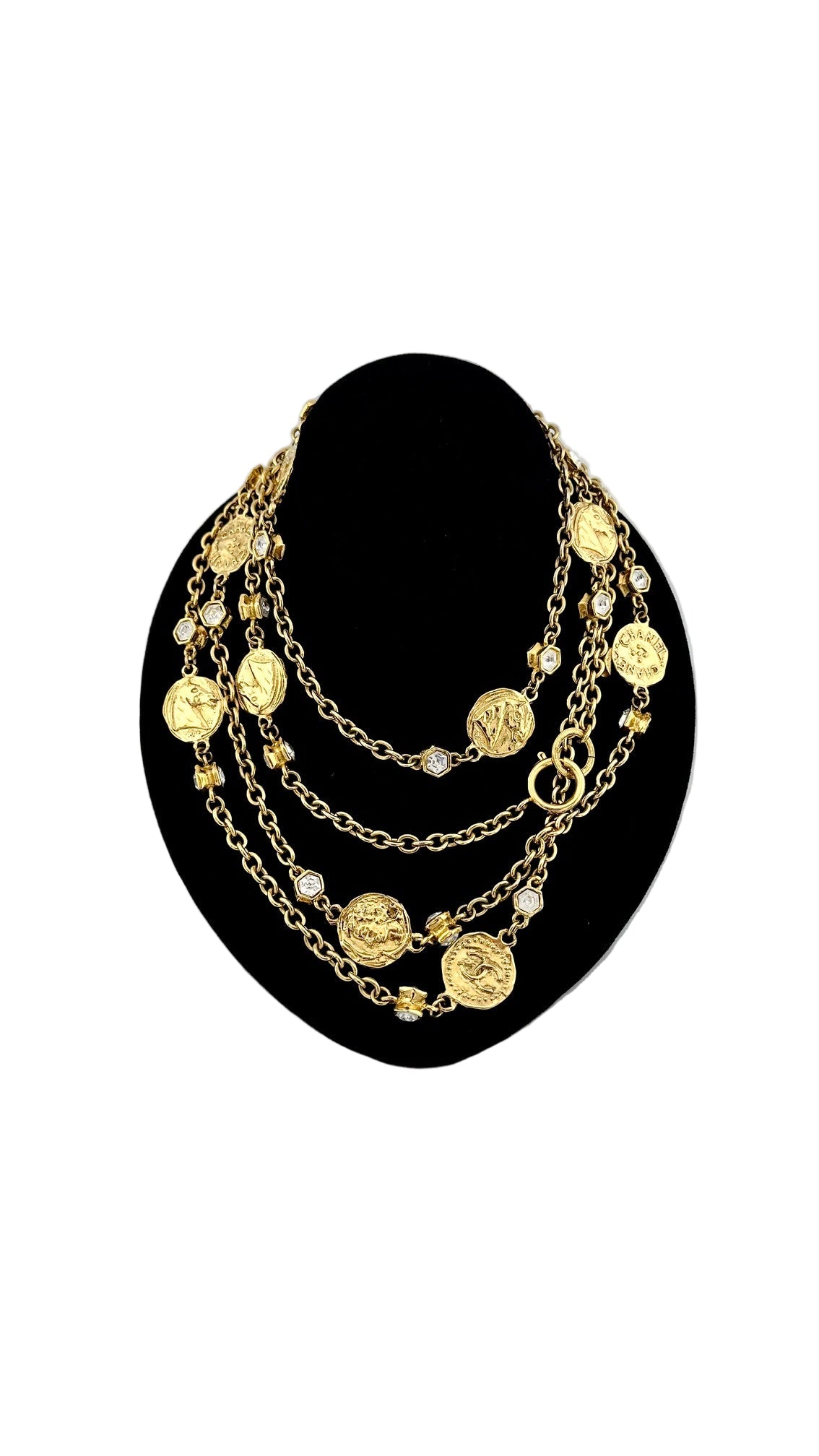 Chanel - 100th Anniversary 2014 Gold Coin Pearl Long Necklace