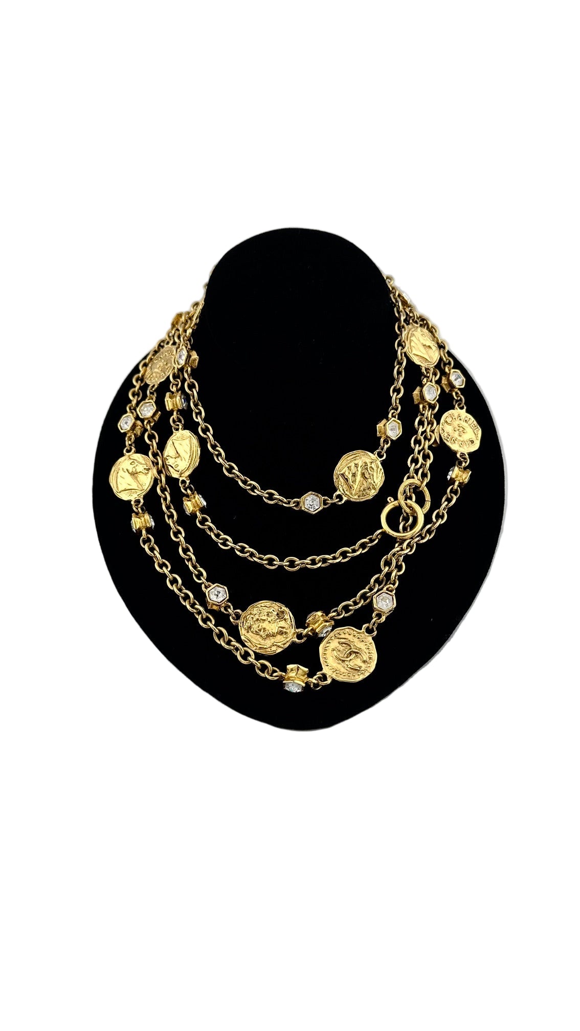 Chanel - 100th Anniversary 2014 Gold Coin Pearl Long Necklace