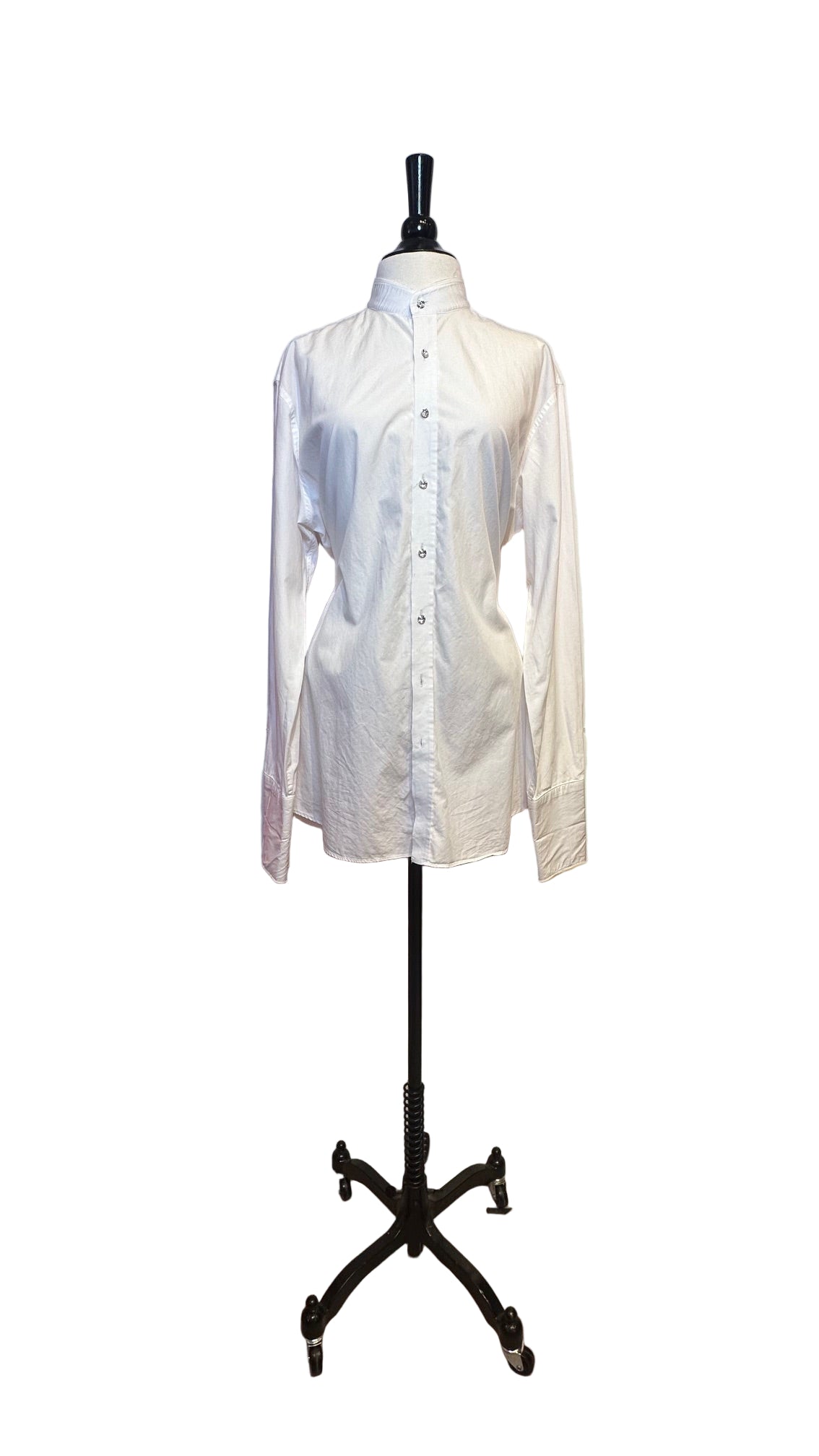 A Shirt Story - White Crystal Button Up - L