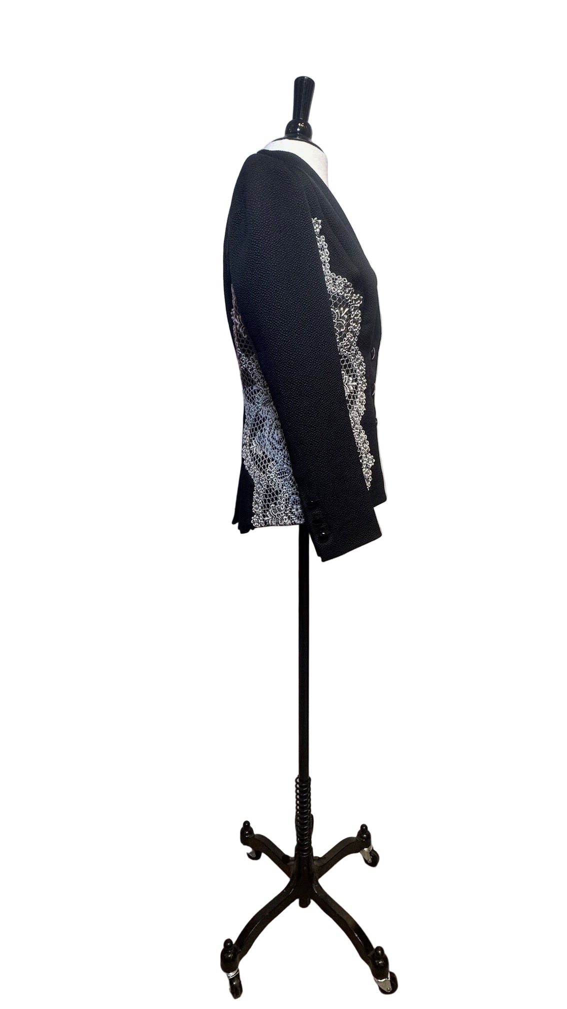 Chagoury Couture - B&W Lace Blazer - M