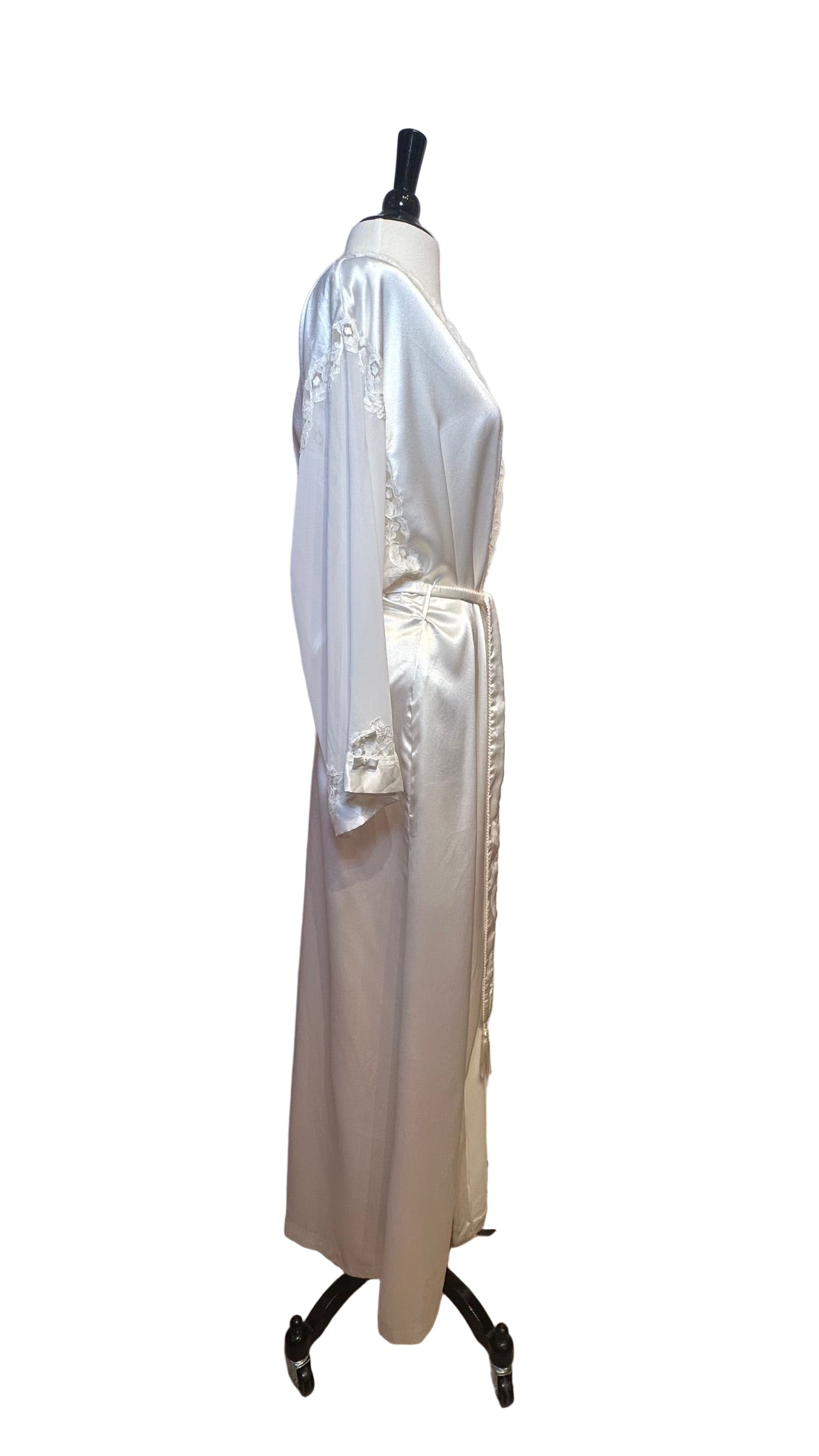 Christian Dior - White Lace Silk Robe - Large