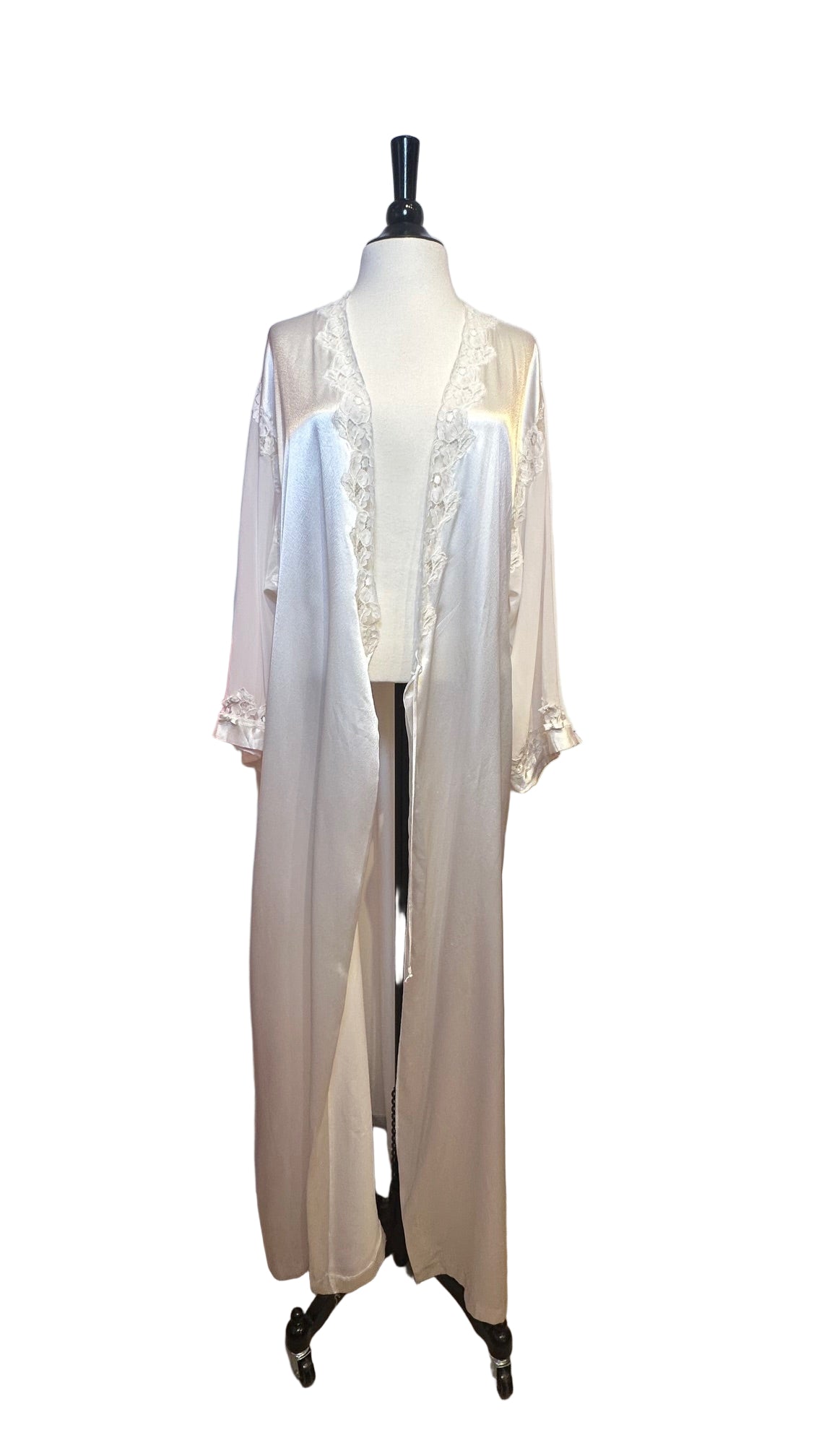 Christian Dior - White Lace Silk Robe - Large