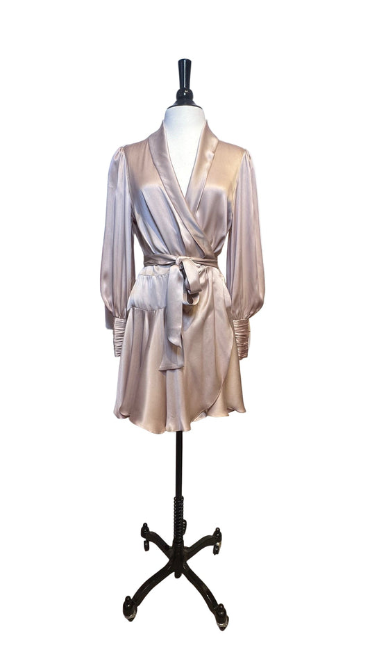 Zimmerman - Pink Silk Wrap Dress - 1