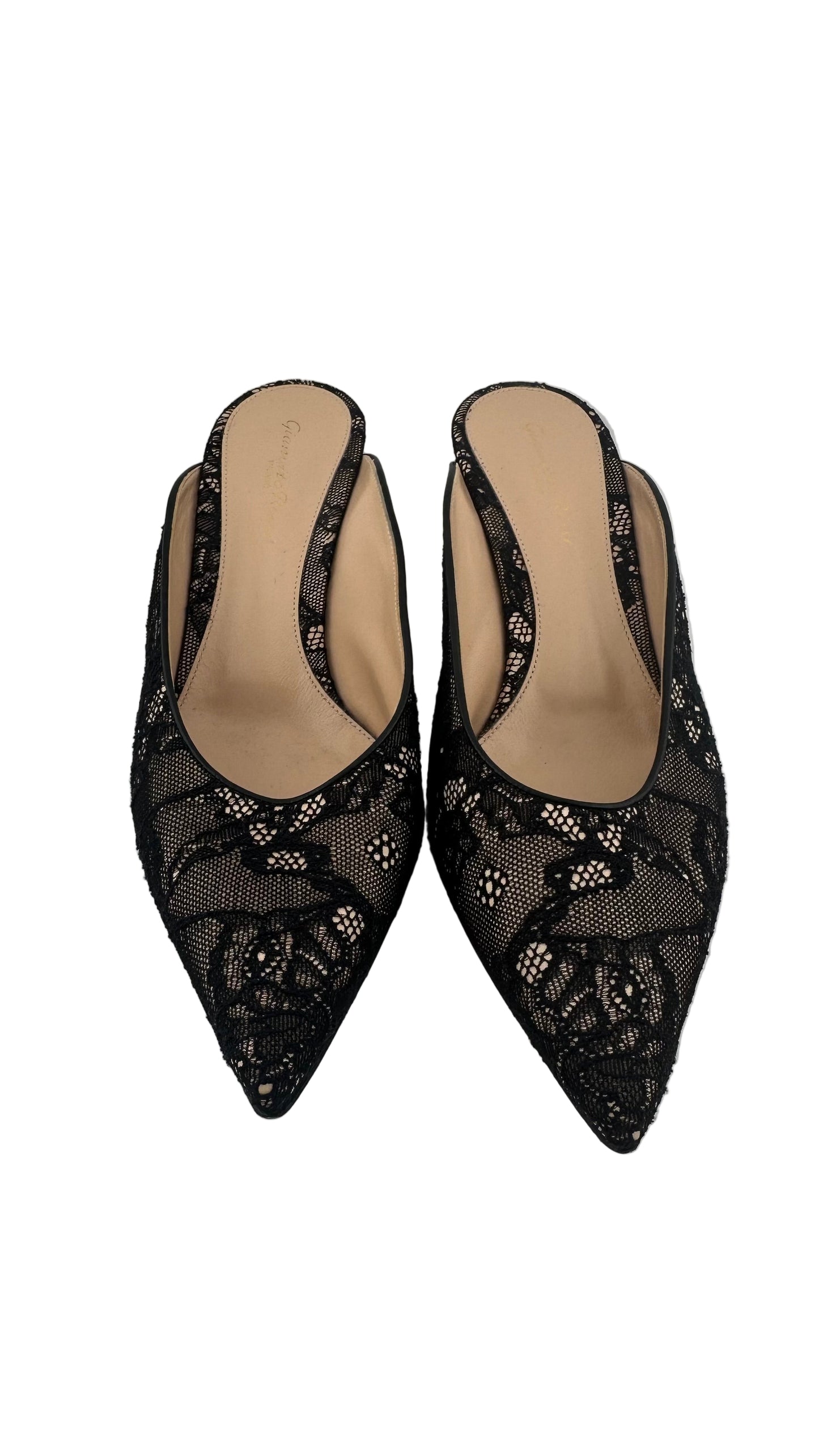 Gianvito Rossi - Black Lace Heel - 39