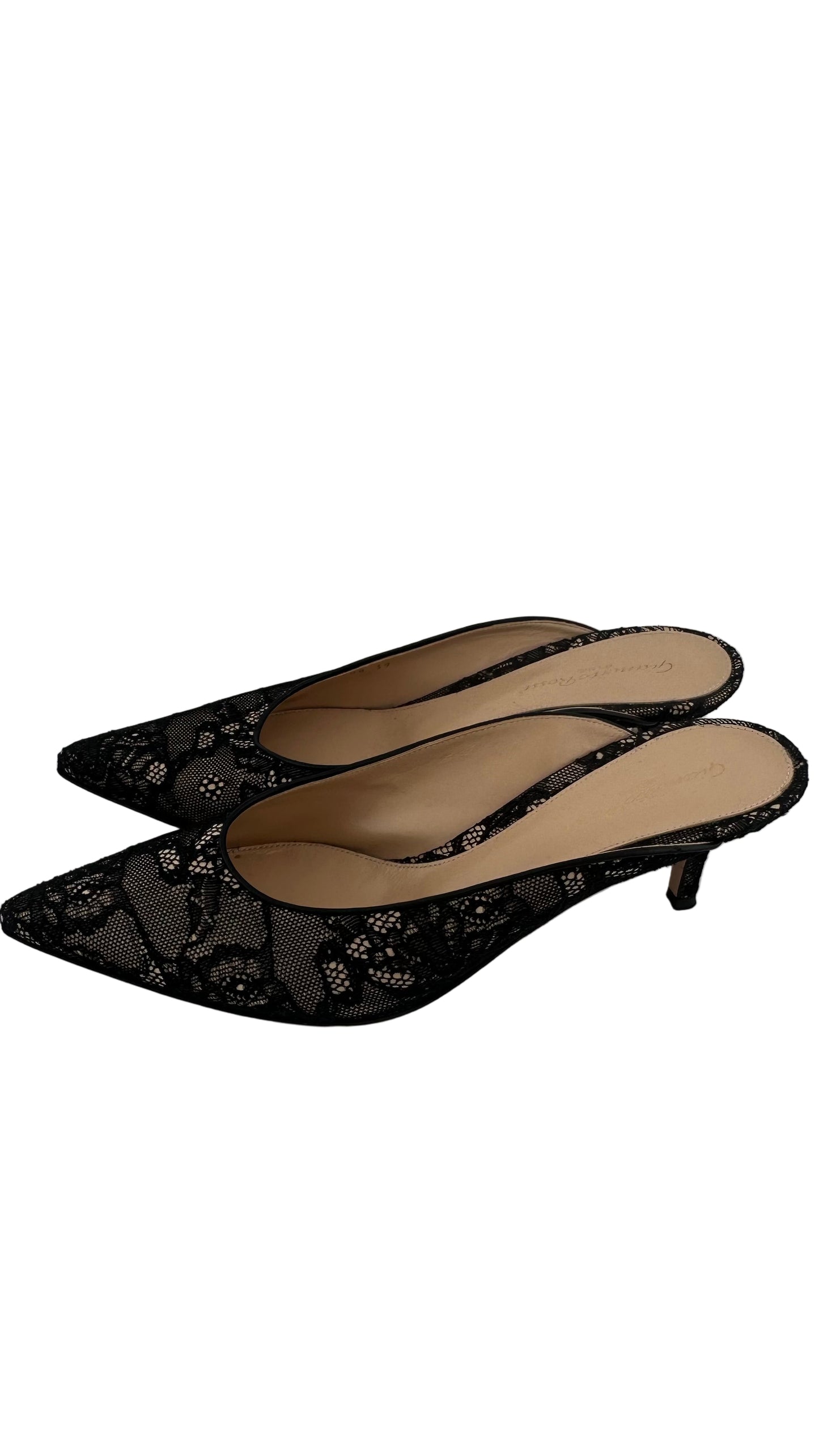 Gianvito Rossi - Black Lace Heel - 39