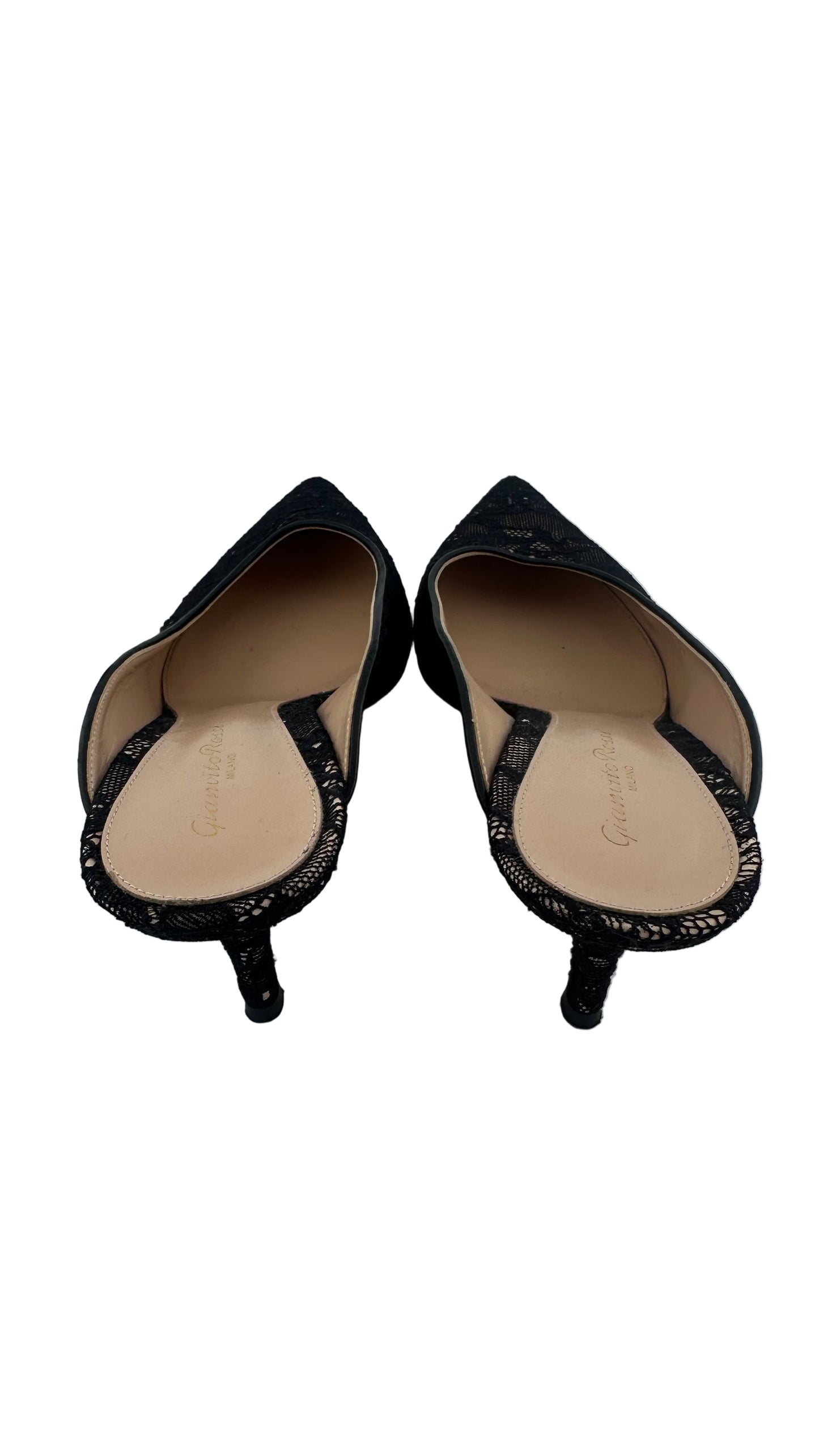 Gianvito Rossi - Black Lace Heel - 39