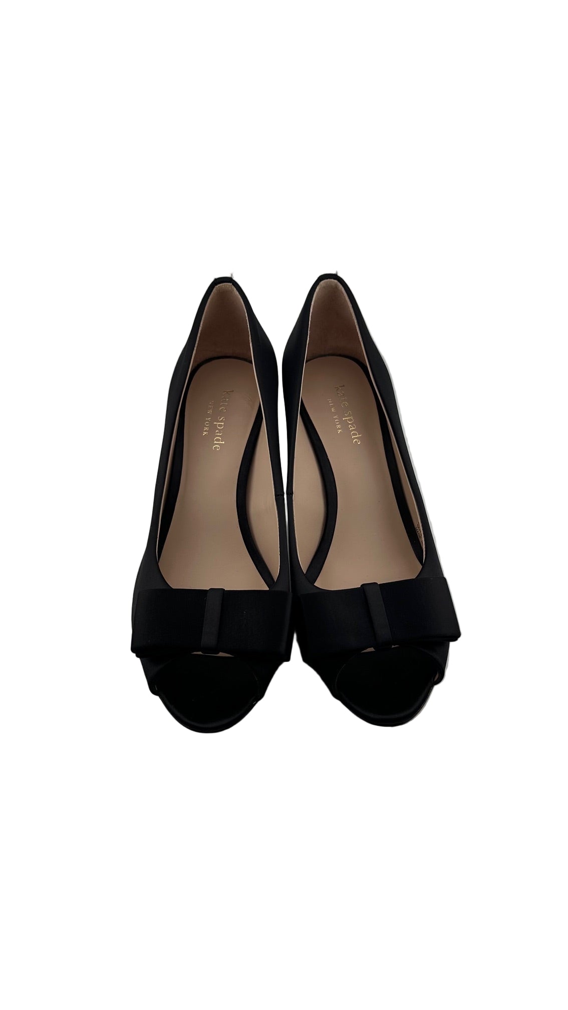 Kate Spade - Black Satin Bow Heel - 6.5