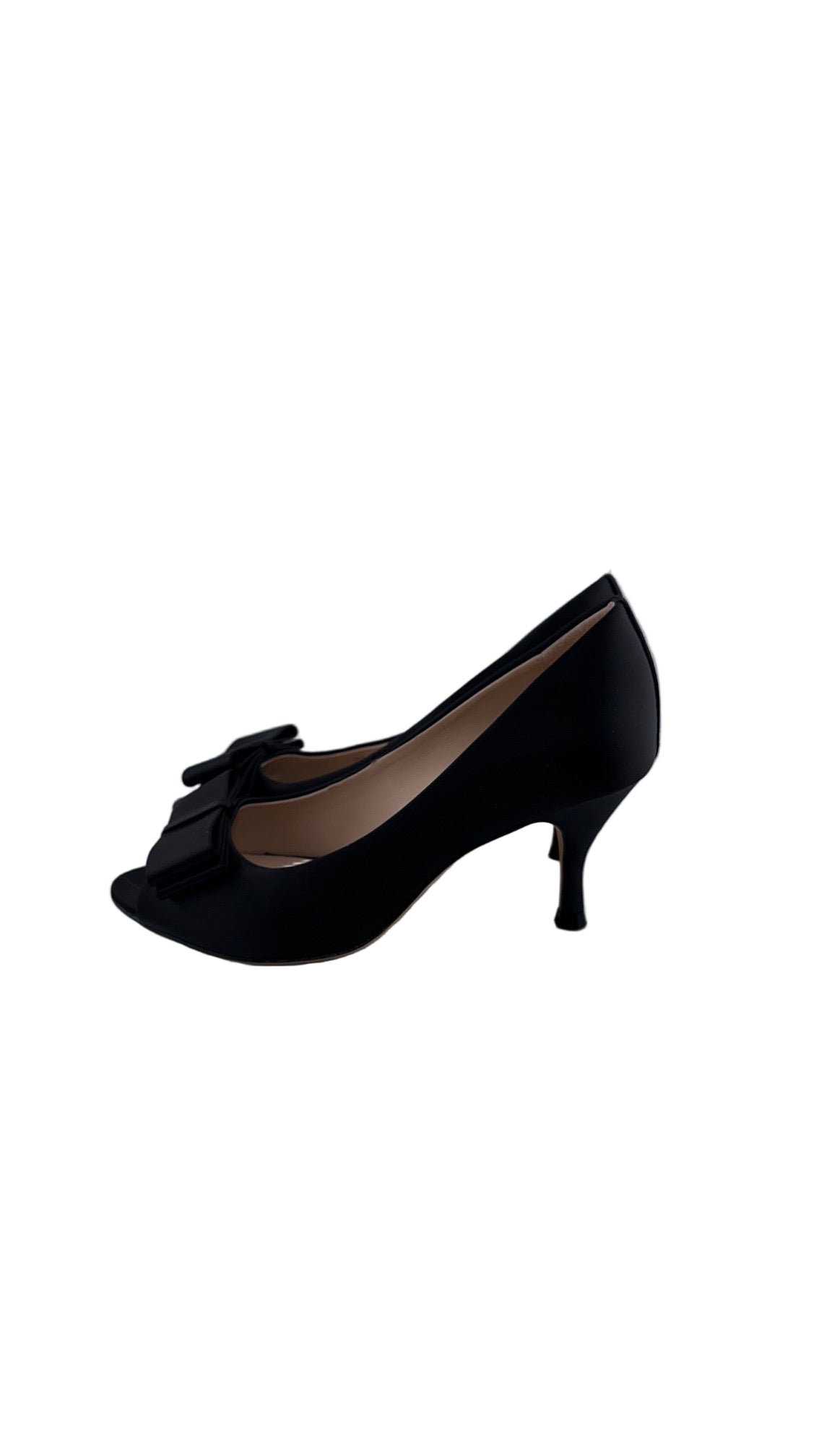 Kate Spade - Black Satin Bow Heel - 6.5