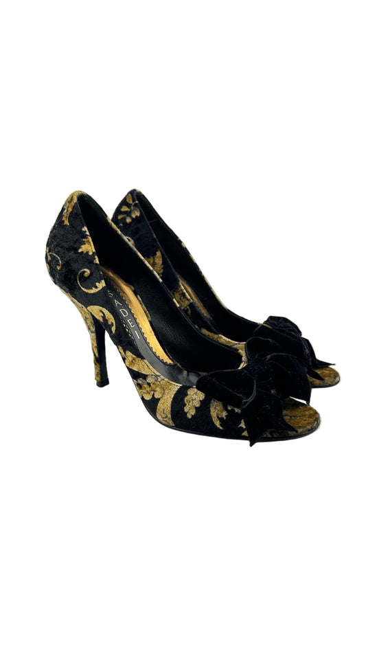 Casadei - Velvet Bow Heels - 8