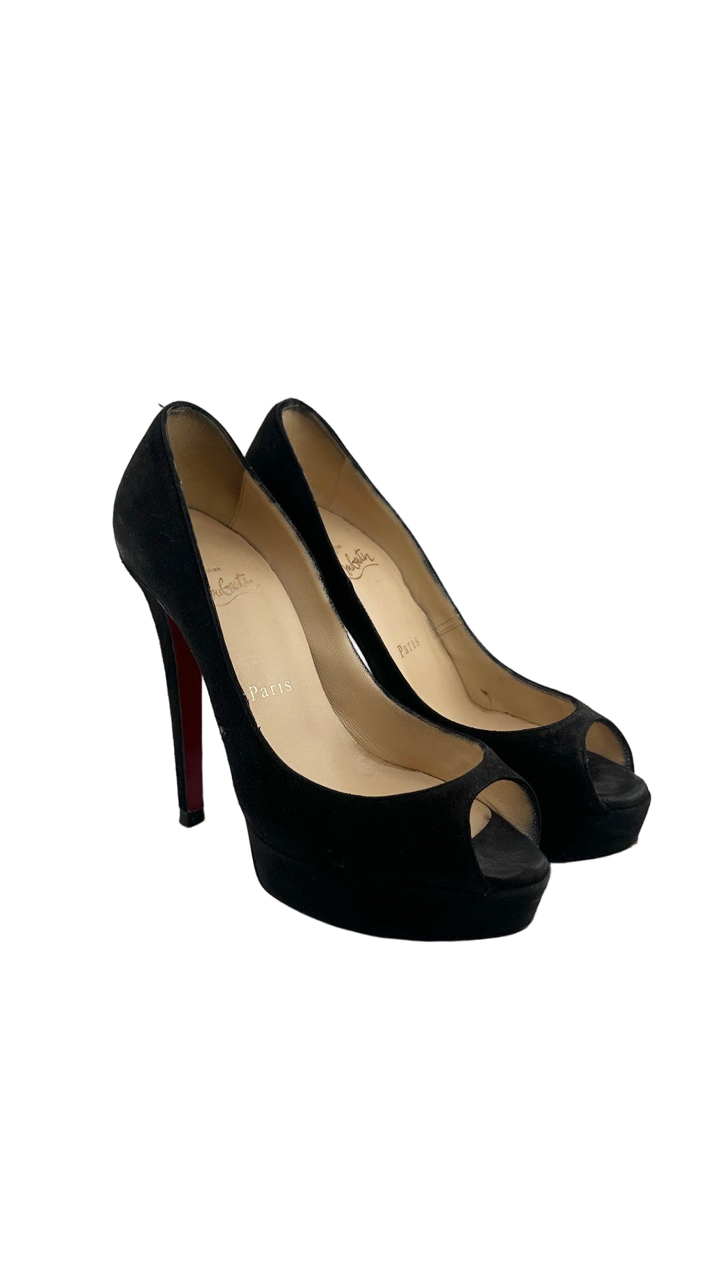 Christian Louboutin - Black Suede Pumps - 36