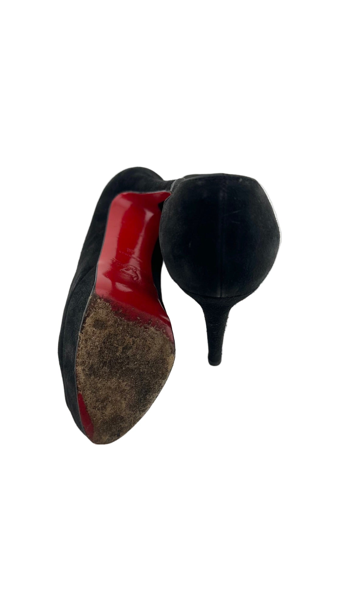Christian Louboutin - Black Suede Pumps - 36