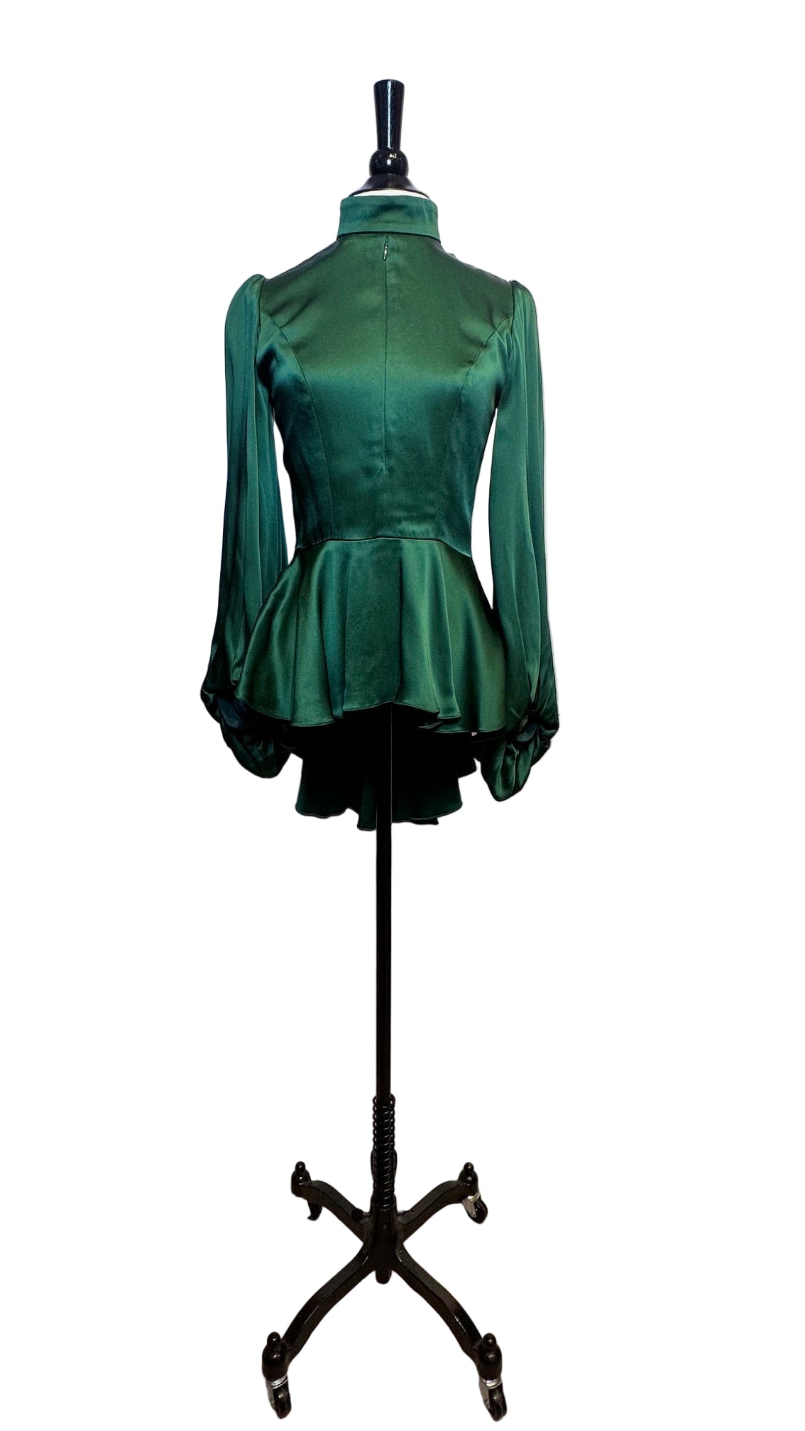 Andrew GN - Green Satin Blouse - 36