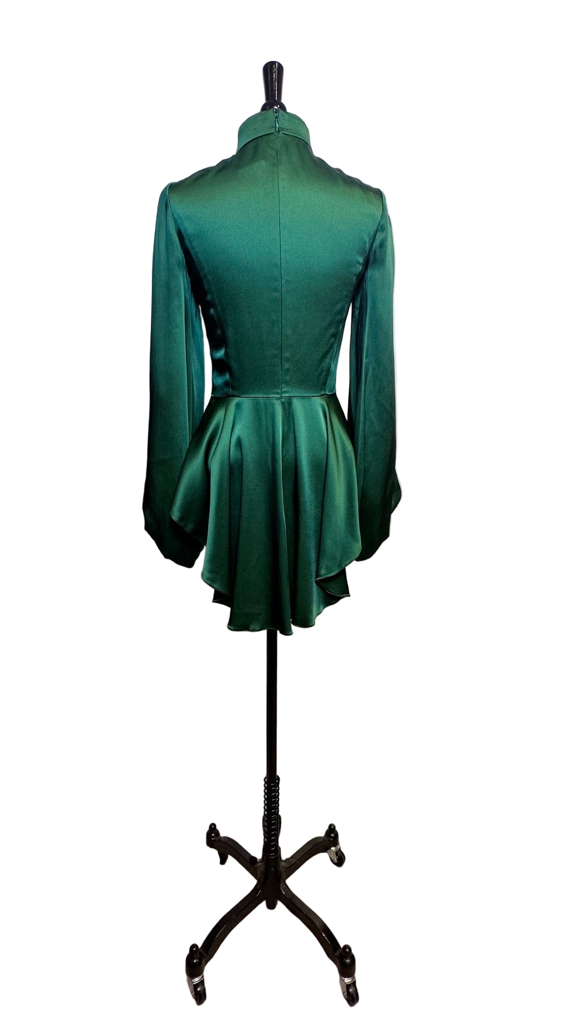 Andrew GN - Green Satin Blouse - 36