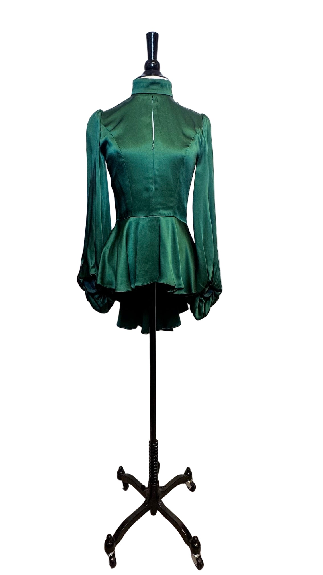 Andrew GN - Green Satin Blouse - 36