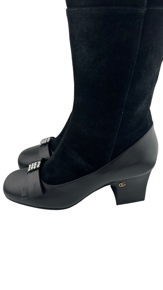 Gucci - Black Suede Boots - 38