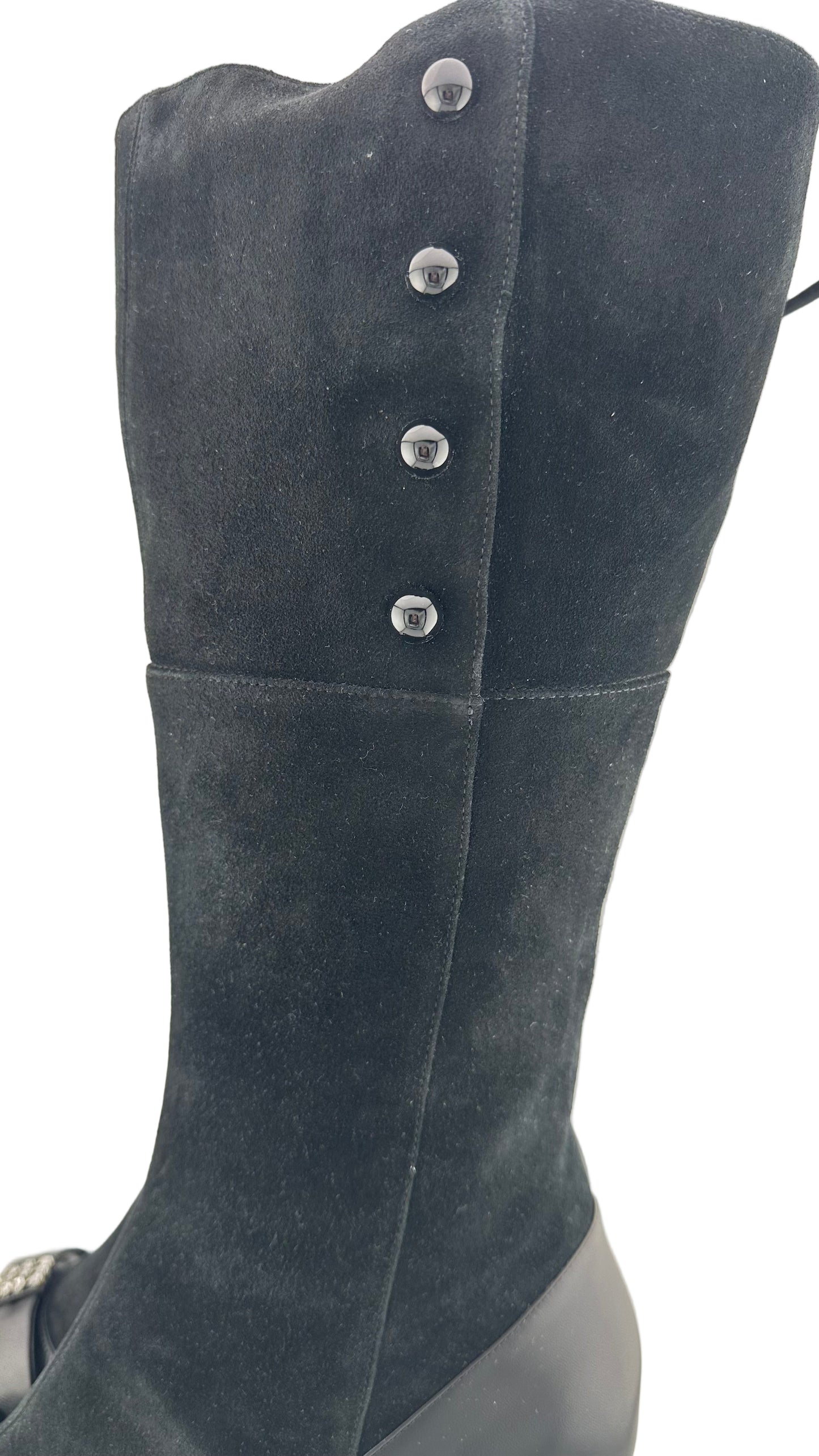 Gucci - Black Suede Boots - 38