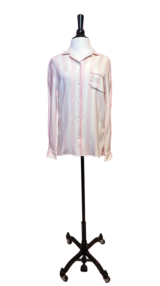 DOLCE & GABBANA - Pink Stripe Pajama Top - Small