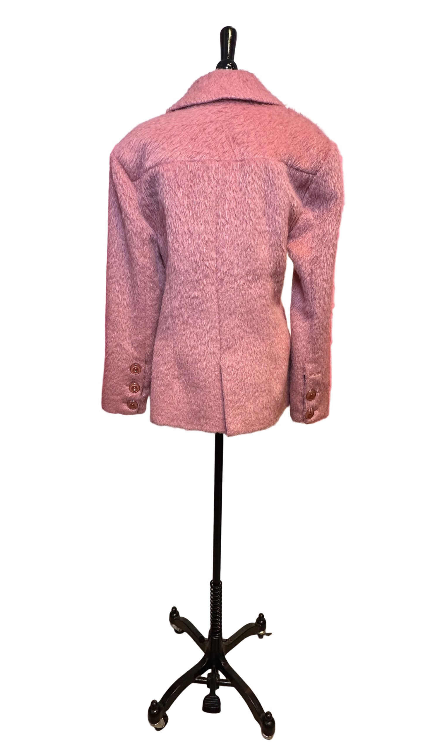 For Love & Lemons - Pink Fuzzy Coat - X-Small