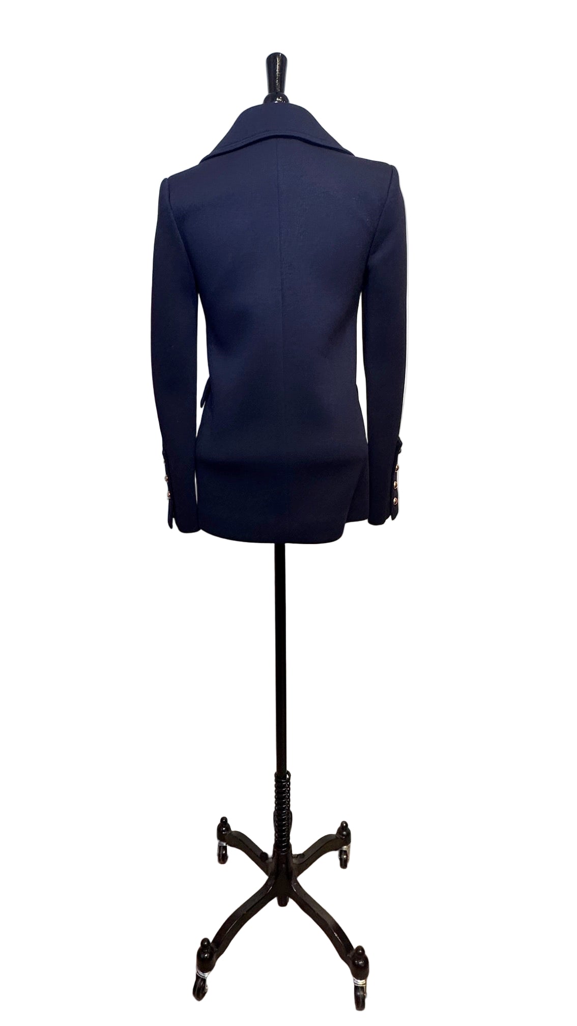 Pinko - Navy Pearl Button Jacket - 2