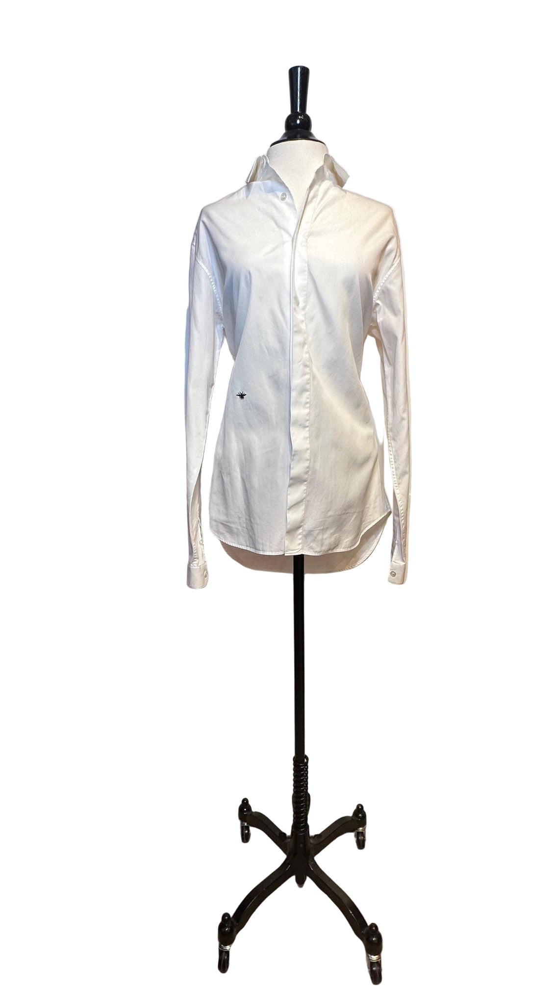 Christian Dior - White Button Down Bee Ember Blouse - 40