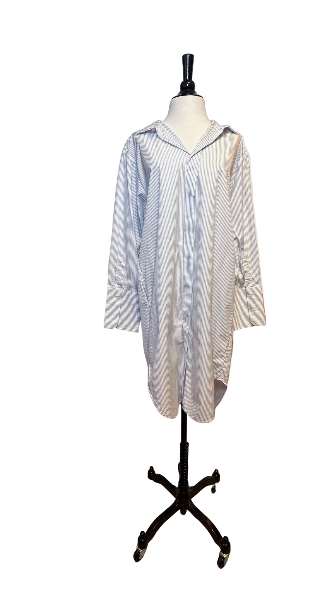 Rohe - Blue Striped Cotton Shirt Dress - Small