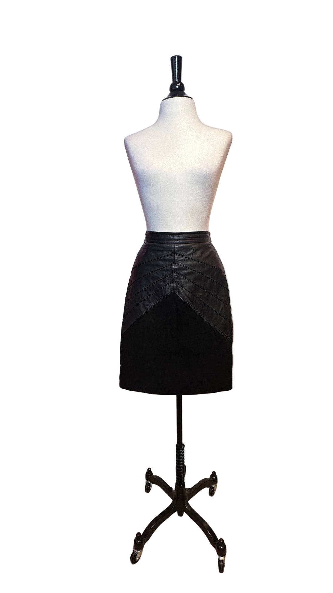 Ba&sh - Black Suede Leather Skirt - 6