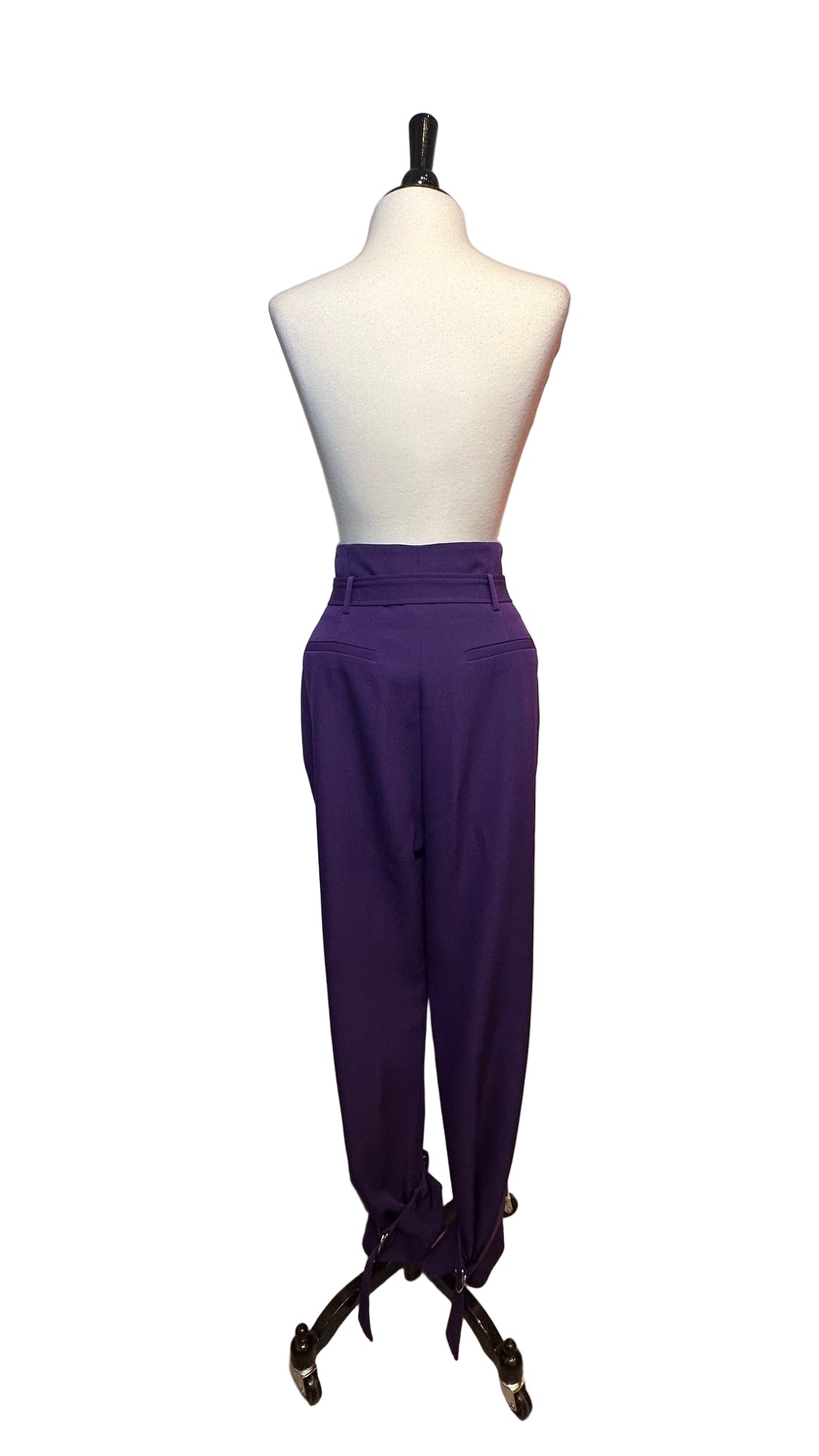 Milly - Grape Belted Pants - 10