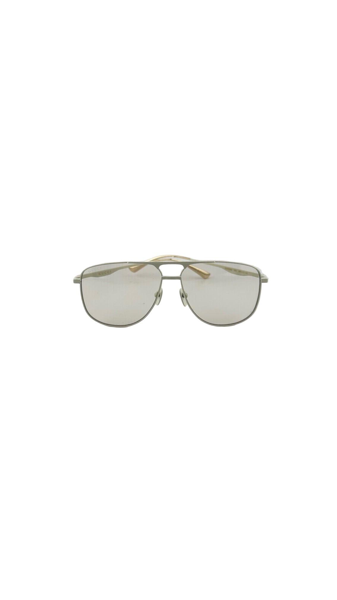 Gucci - White Frame Aviators