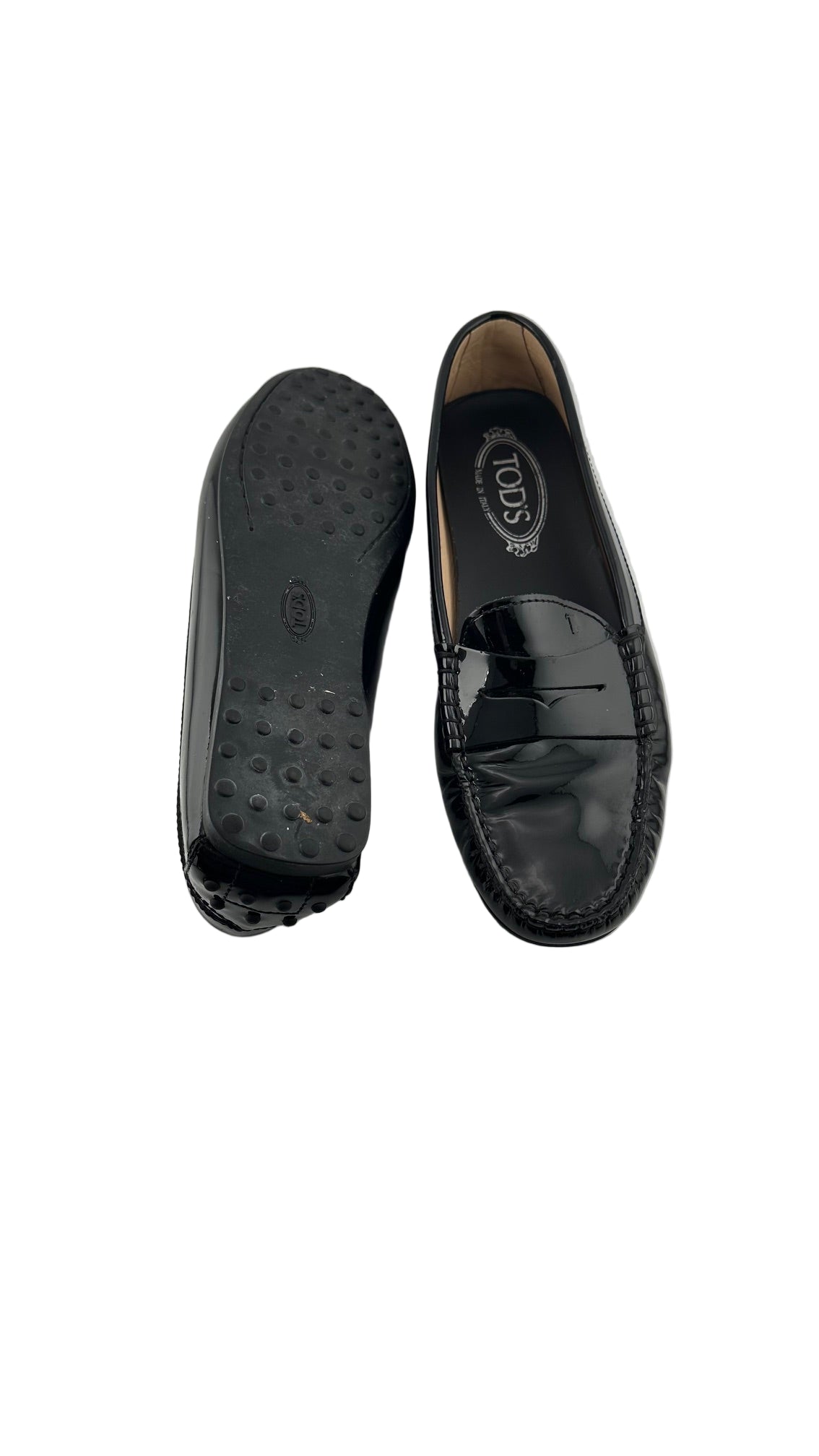 Tod's - Black Patent Leather Loafers - 40.5