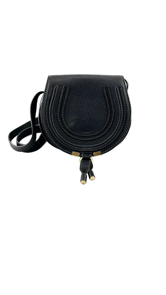 Chloe - Mini Marcie Black Saddle Bag