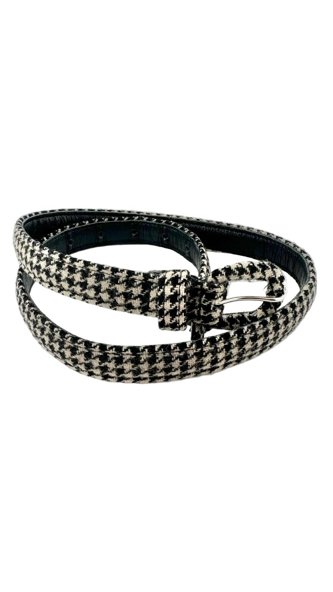 Ralph Lauren Collection - Houndstooth Black And White Belt - 32W
