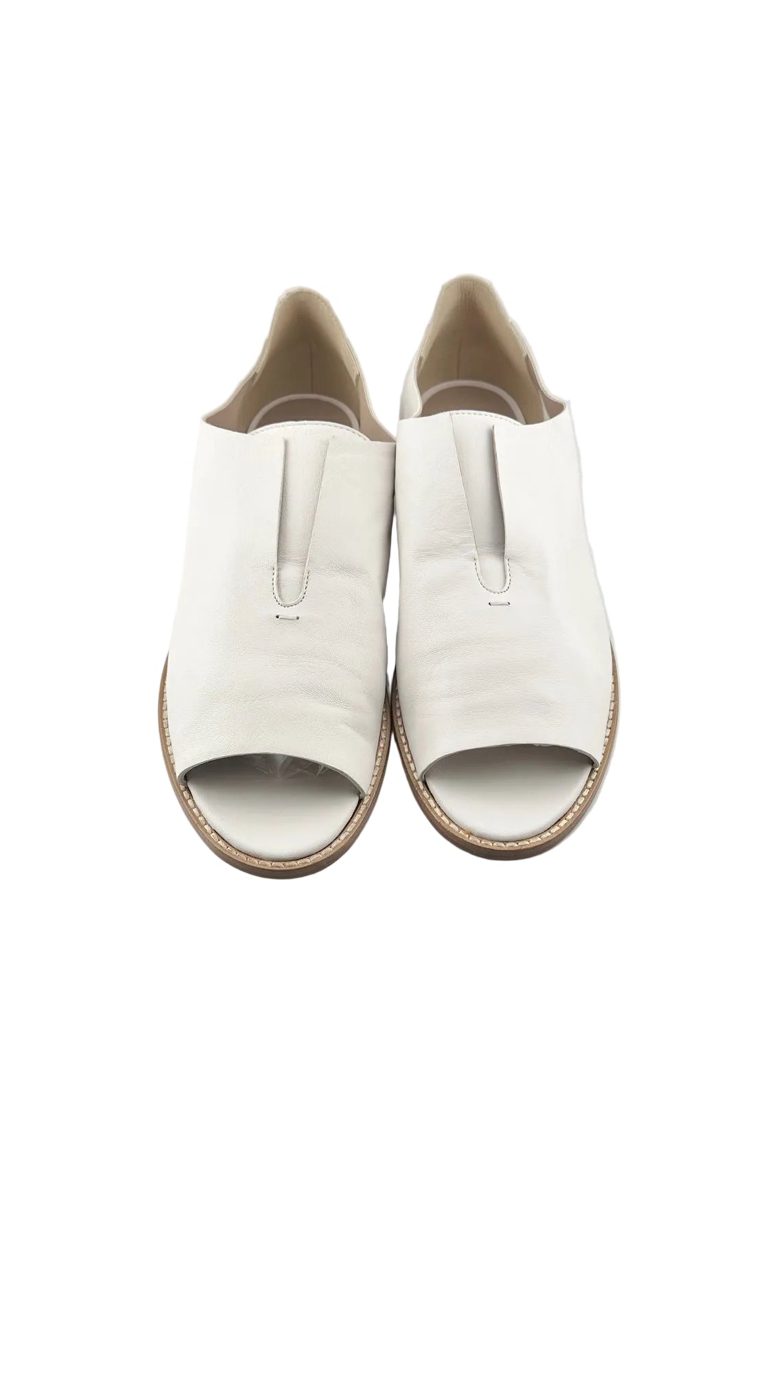 Maria Cornejo - White Leather Glove Flats - 40