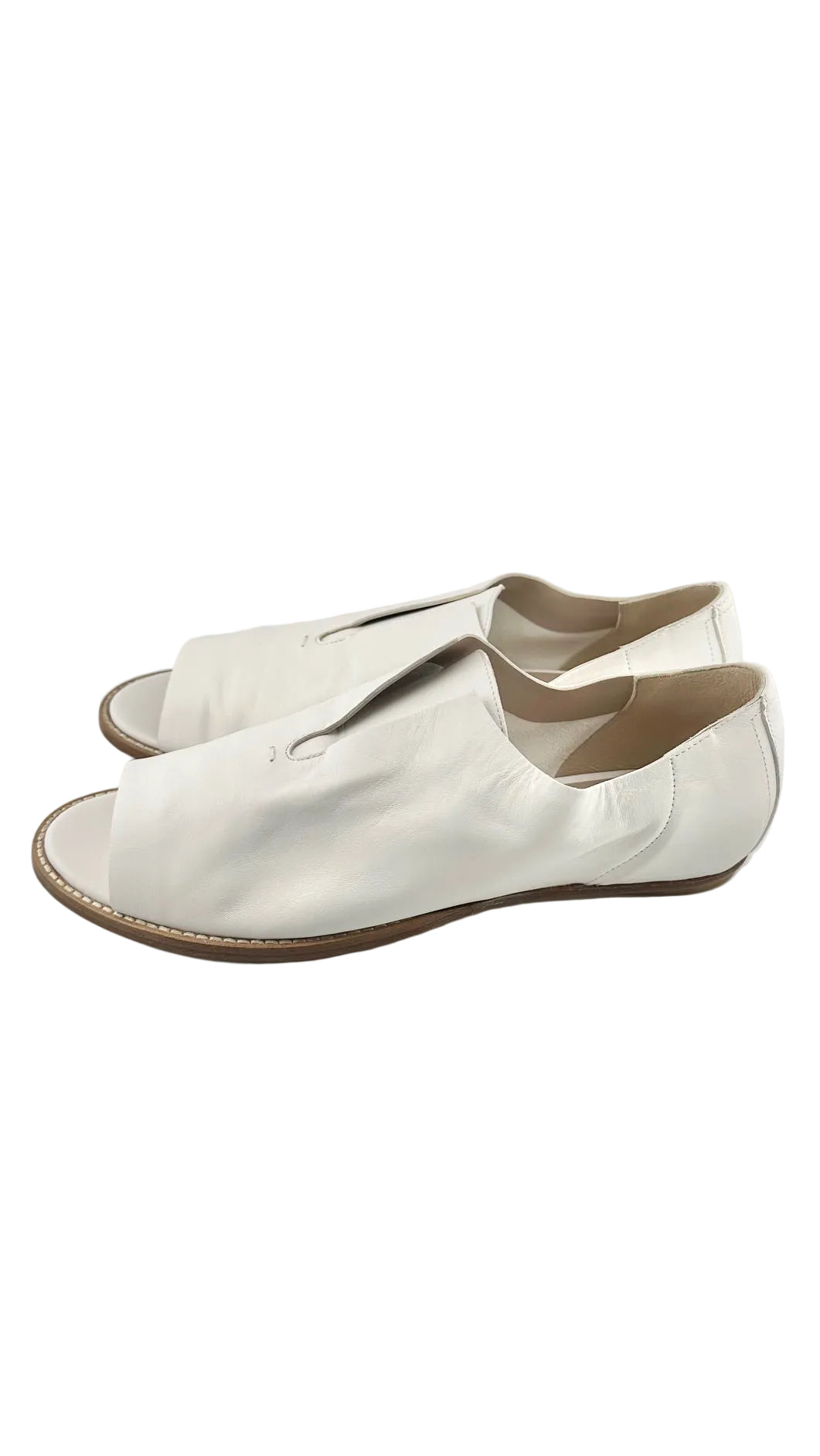 Maria Cornejo - White Leather Glove Flats - 40