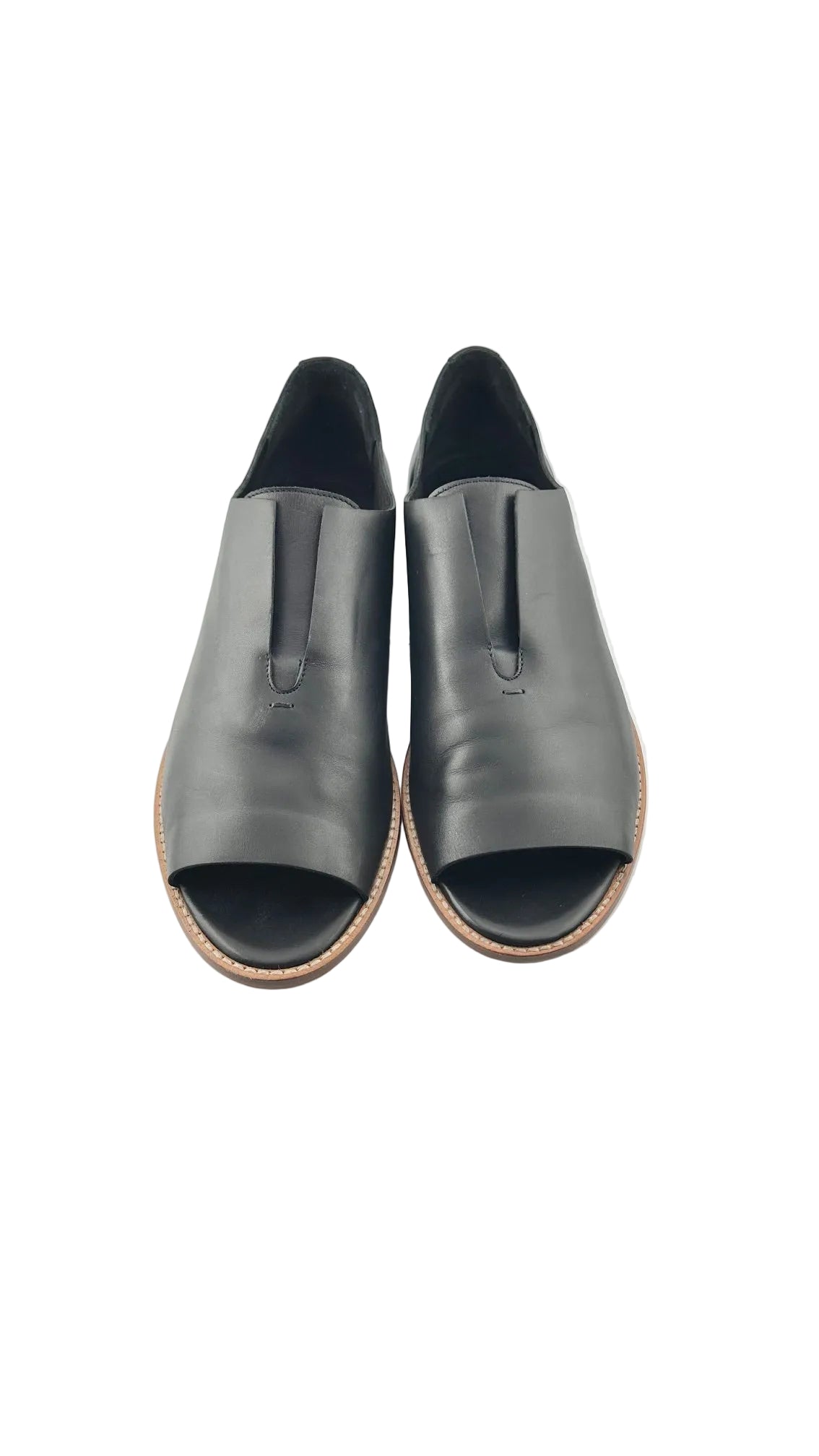 Maria Cornejo - Black Glove Open Toe Flats - 40