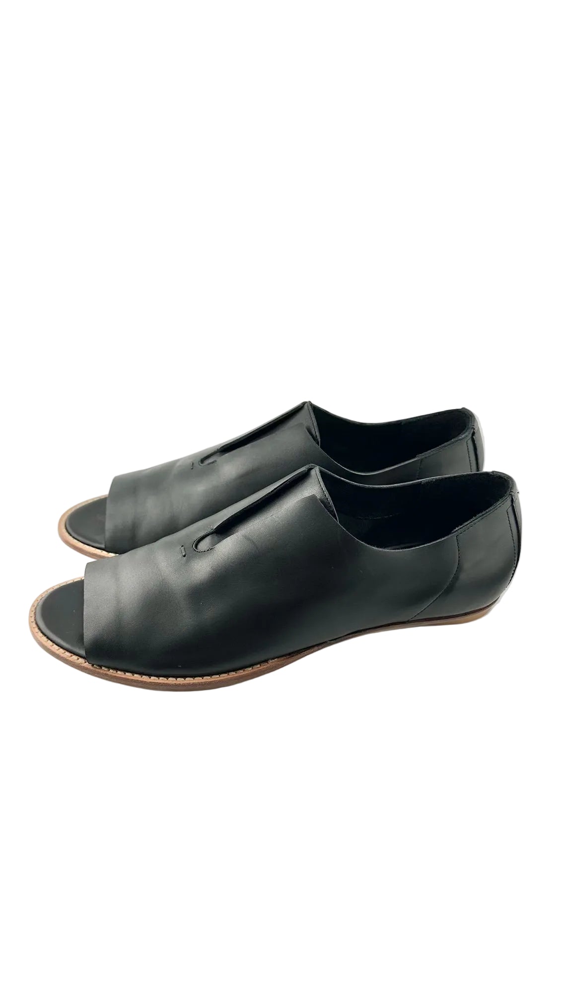 Maria Cornejo - Black Glove Open Toe Flats - 40