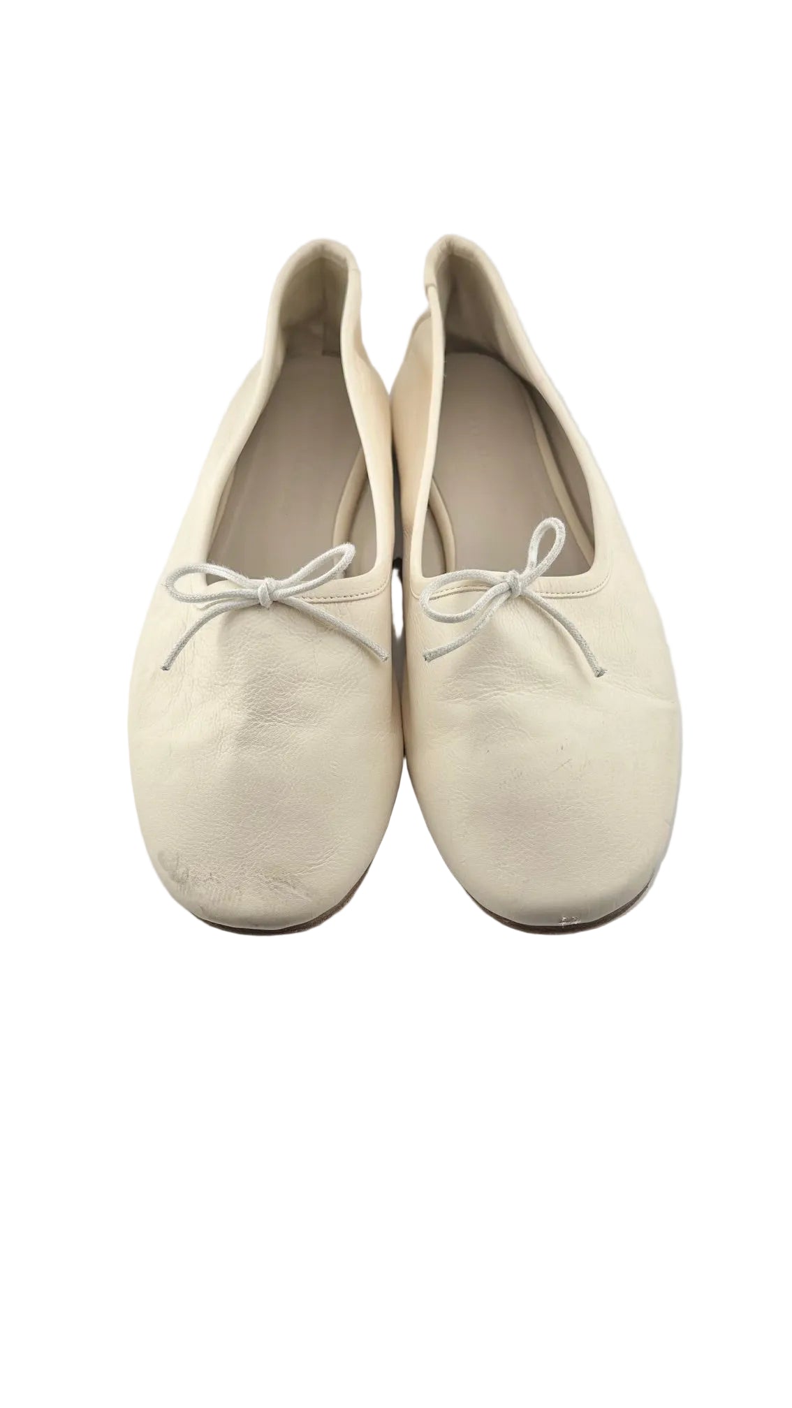 Freda Salvador - White Leather Flats - 40.5