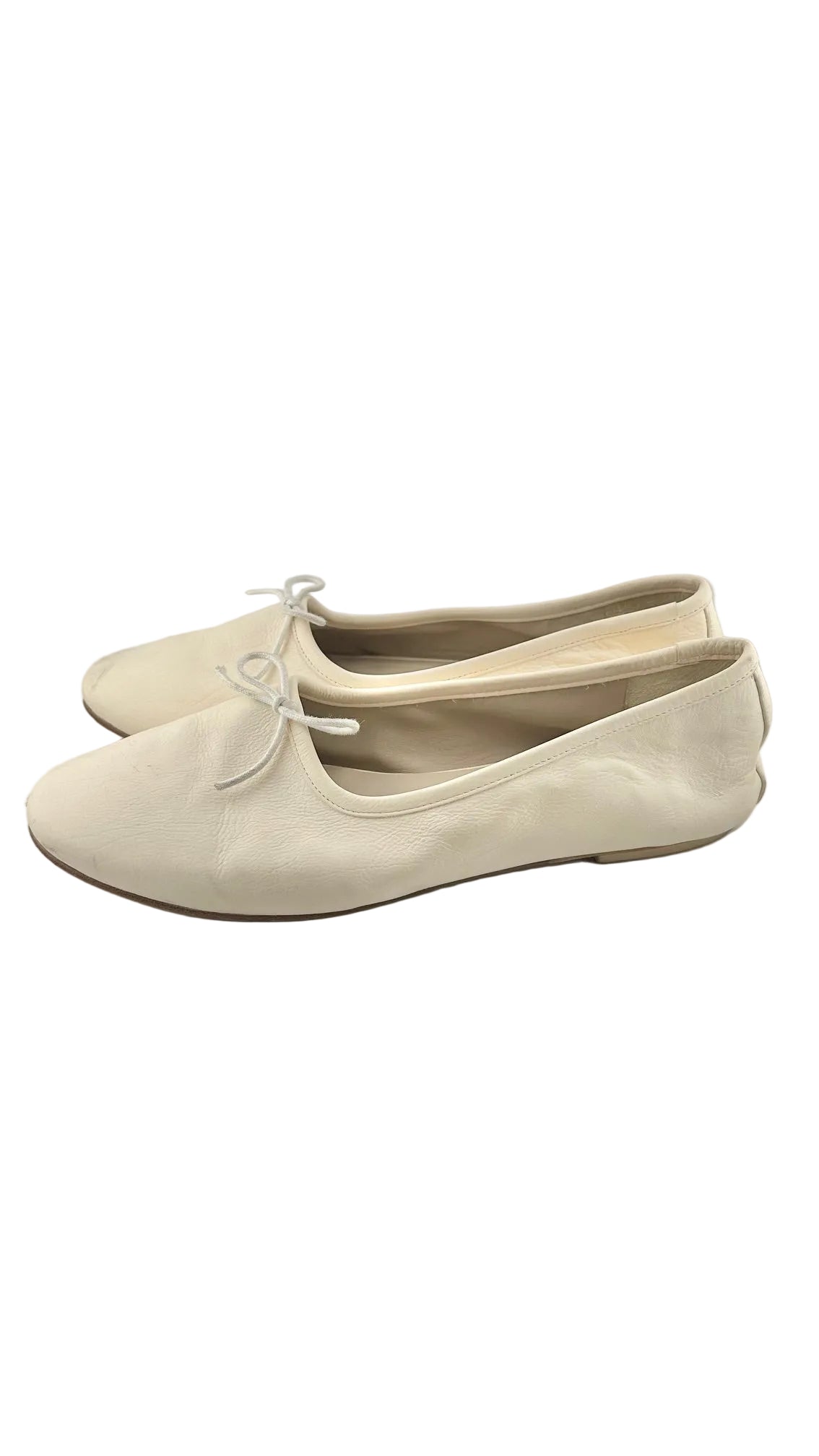 Freda Salvador - White Leather Flats - 40.5