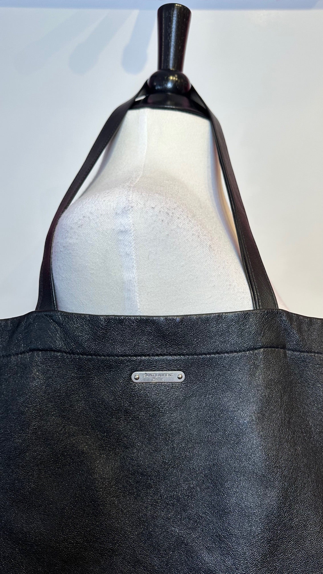 Saint Laurent - Black Leather Tote