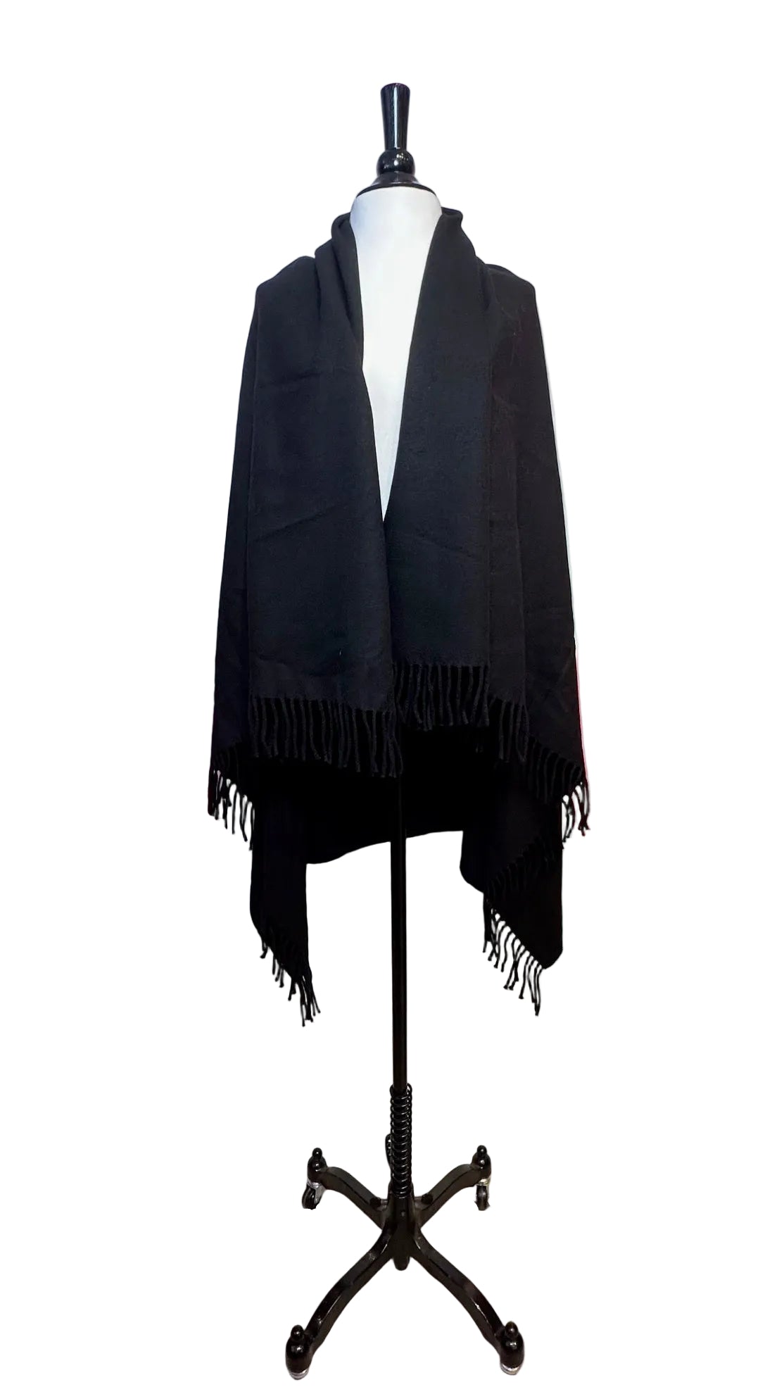 Yves Saint Laurent - Black Wool Shawl