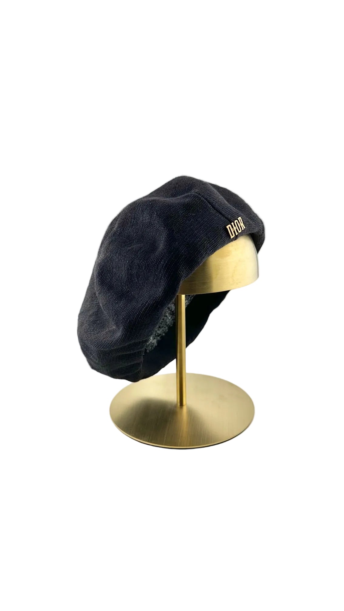 Christian Dior - Black Knit Beret